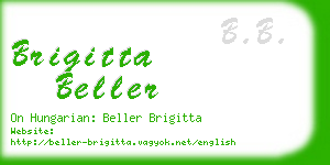 brigitta beller business card